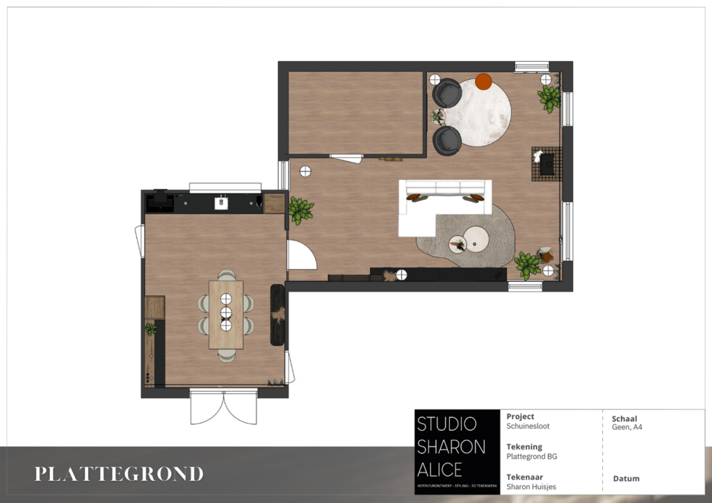 Uitgebreid interieuradvies Schuinesloot Overijssel ontwerp, bank, poef, Arte behang, styling, interieuradvies, interieurontwerp